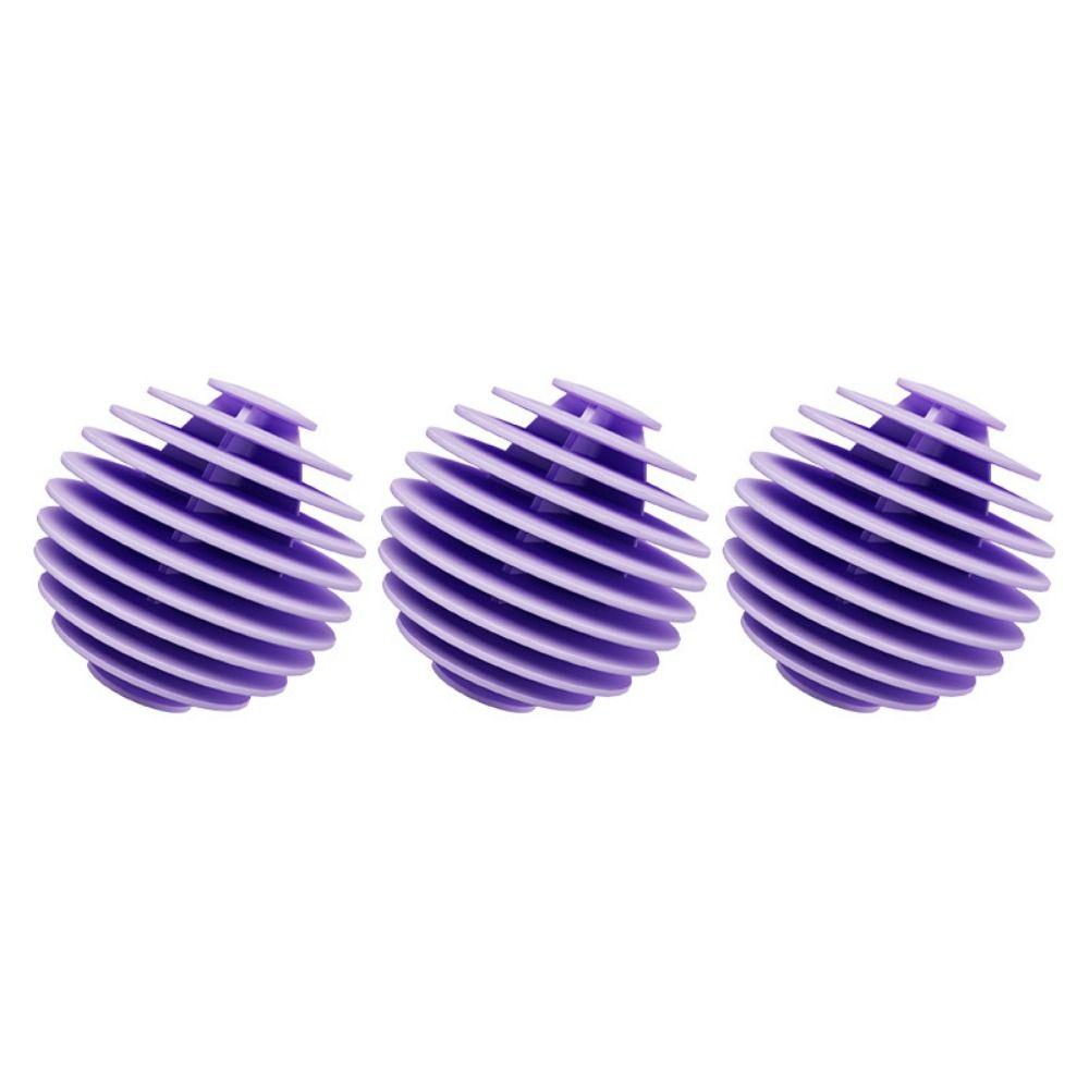3pcs Household Soft Rubber Laundry Balls Reusable Fabric Softener Ball Home