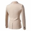 Spring Autumn Men's Single Button Slim Fit Blazers Smart Casual Turn-Down Collar Suit Jacket Men Formal Wedding Blazers Outwear
