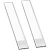 2 Pack Under Cabinet Lighting, 3 Colors & Dimmable Motion Sensor Light Indoor, 900mAh Rechargeable Under Cabinet Lighting Magnetic for Kitchen,