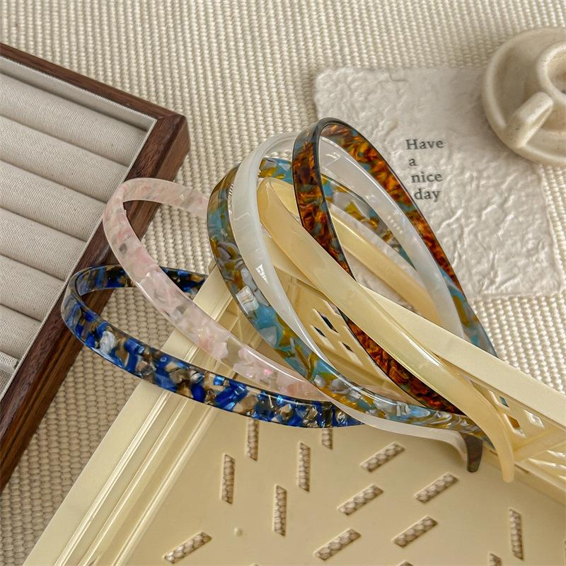 

2024 High-End Non-Slip Acetate Headband for Women – Stylish Summer Headdress