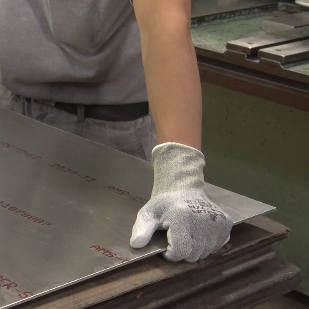 Showaglove Chemistar Palm FS 544 Work 1 Pair of 22cm Cut-Resistant, Low-Dust No. Gloves, Gray, Medium, (Set 2) - Medium,