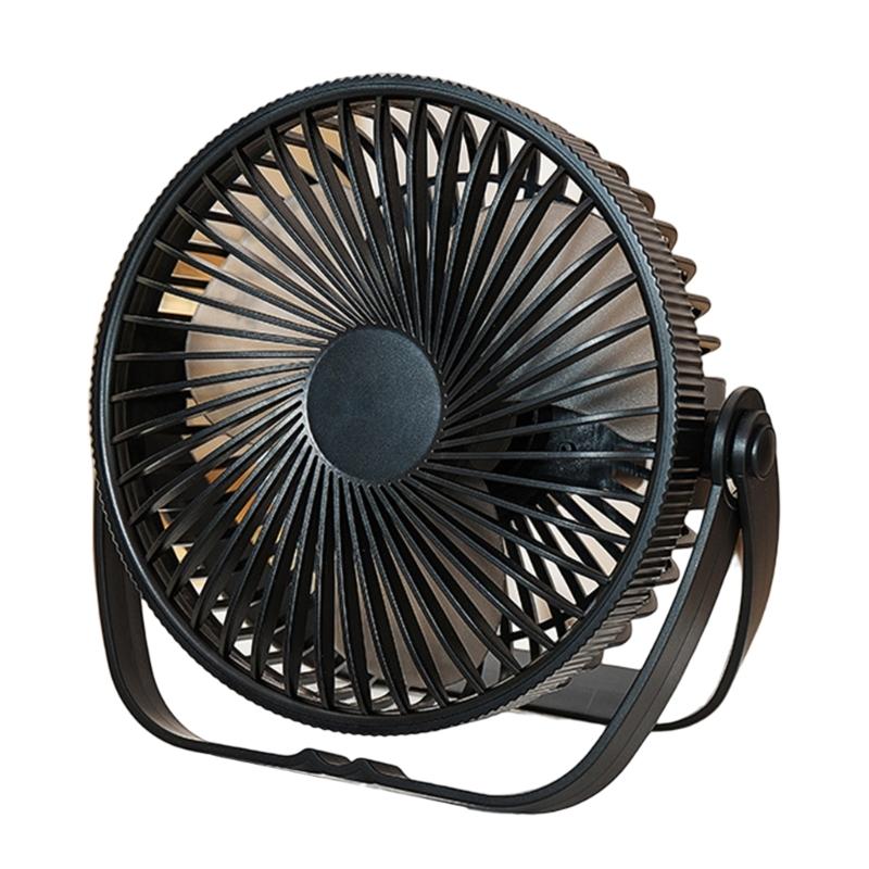 

Мини-вентилятор для стола, настольный вентилятор с супер тихим 3-скоростным USB-зарядным вентилятором для помещений чёрный