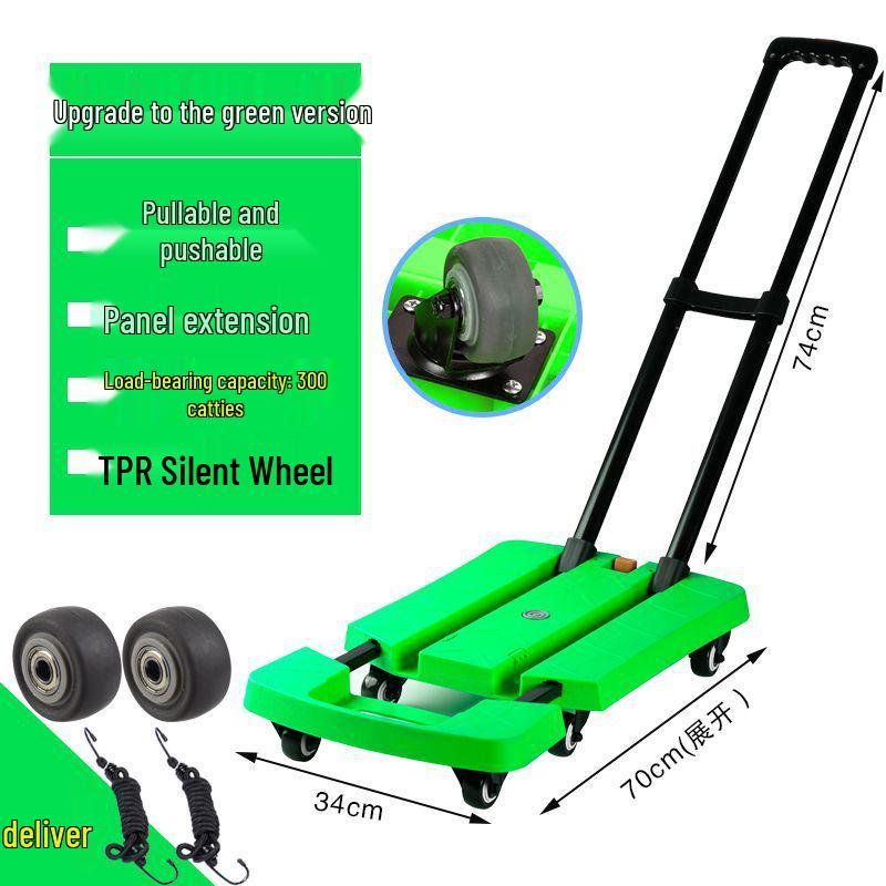 Turtle Portable Folding Flatbed Hand Truck and Cart