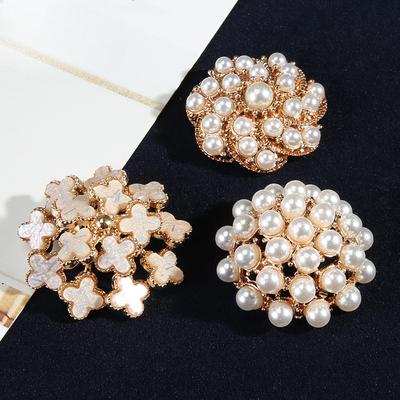 Pearl Button Women'S Clothes Decorative White Buttons Fashion Coat Peeling Coat Suit Exquisite Beautiful Buttons