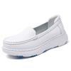 Nurse shoes women's spring summer hollow leather thick sole soft sole breathable work special medical shoes spot