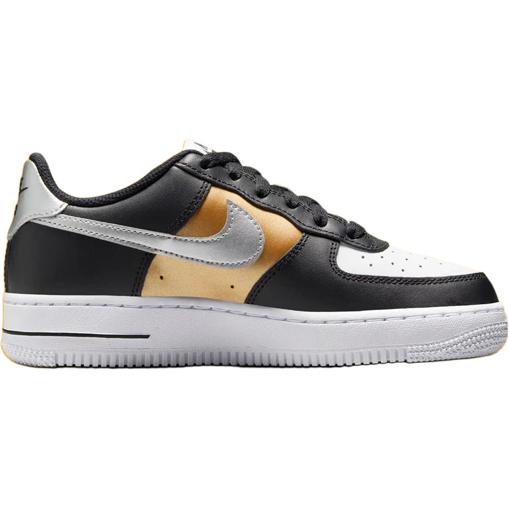 Nike Air Force 1 Low Black Metallic SIlver (GS)