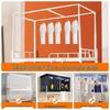 Retractable Bunk Bed Mosquito Net Frame for Student Dormitory