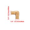 90-Grad-Messing-Winkelstück 1/8" 1/4" 3/8" 1/2" 3/4" BSP-Außengewinde Kraftstoffadapter Wasserleitung Erdgasrohrverschraubungen 1 Stück