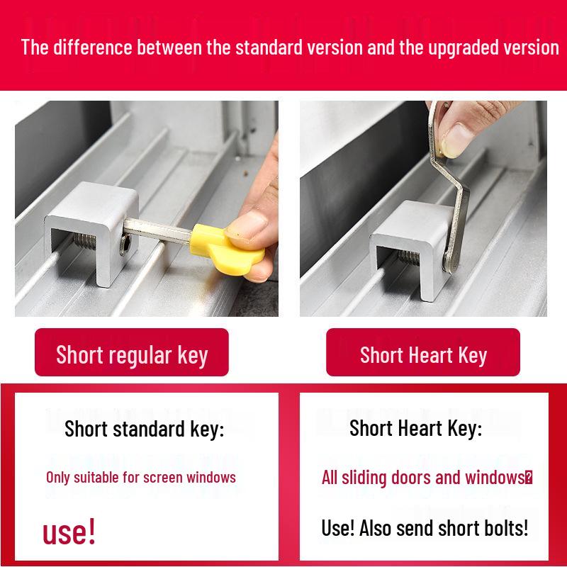 Aluminum Alloy No-Drill Child Safety Window Restrictor Lock