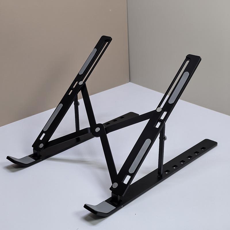Universal Foldable Laptop and Tablet Stand with Adjustable Height and Heat Dissipation