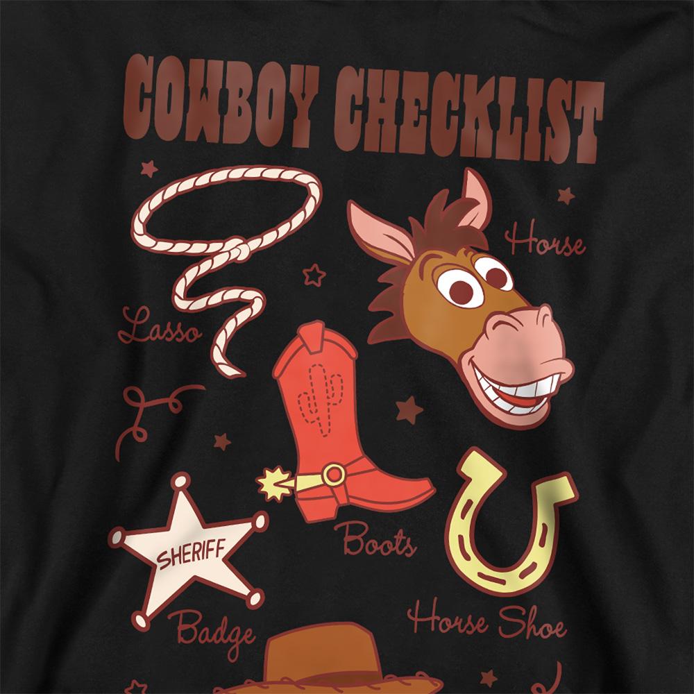 Toy Story Childrens/Kids Cowboy Checklist Hoodie