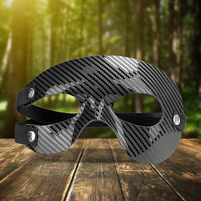 Half Face Sports Face Mask Shatterproof Athletic Facial Cover Protective Basketball Nose Guard Adjustable for Broken Nose