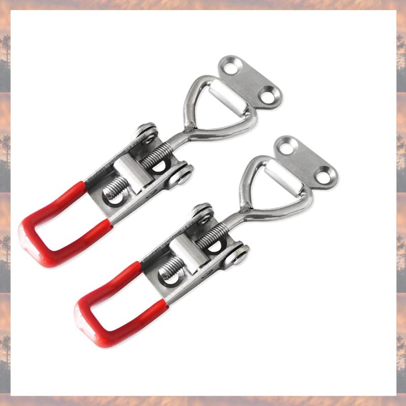 

2025 Trend 4PCS Stainless Steel Locks Adjustable Buckles Horizontal Clamp Quick Door Bolt Clamp