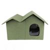 Cat House Large Space Water Resistant Closed Design Comfortable Portable Foldable Cat   for Indoor Pets