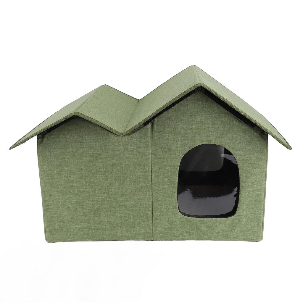 Cat House Large Space Water Resistant Closed Design Comfortable Portable Foldable Cat   for Indoor Pets