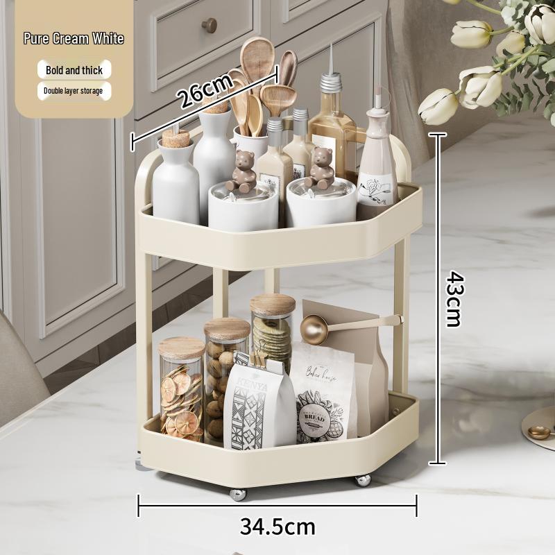 Mid-Century Modern Adhesive Corner Storage Shelf