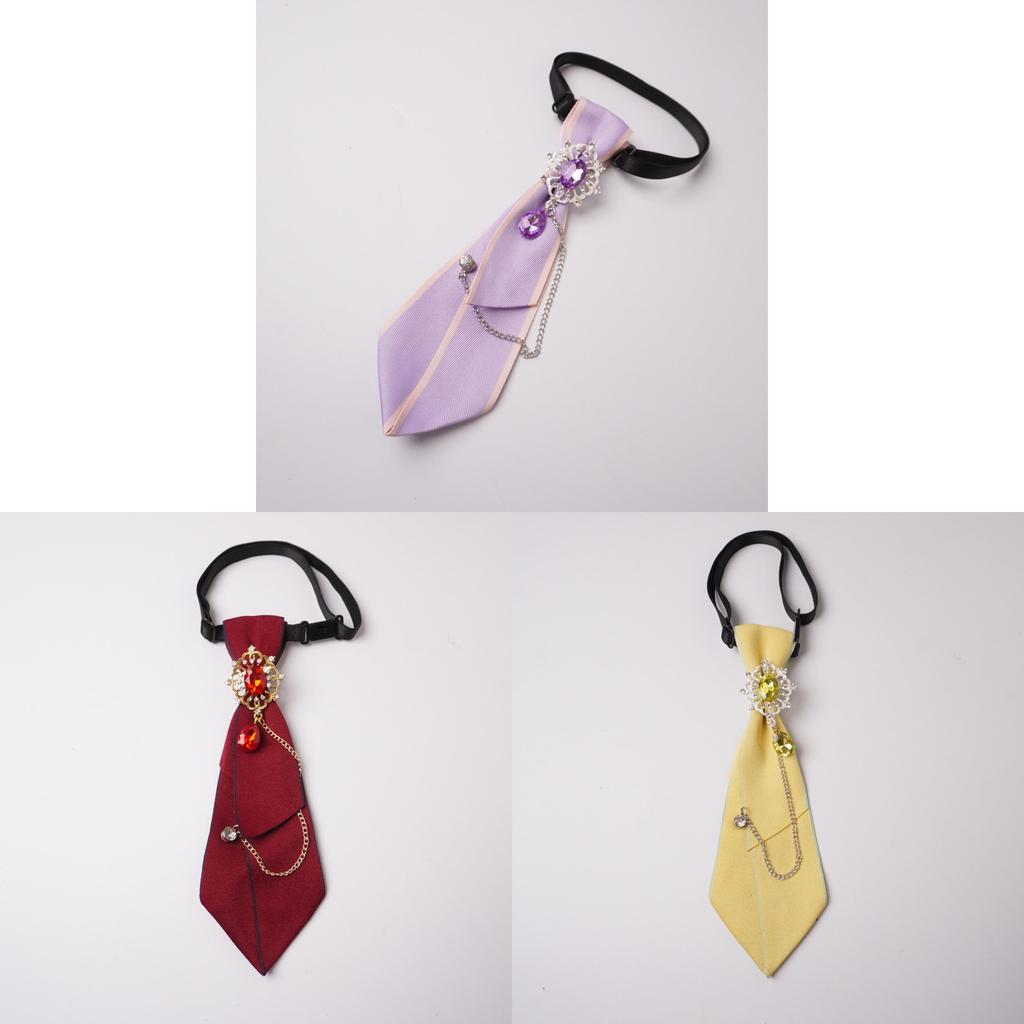 Crystalembellished College Style Shirt Collar With Bow Tie For Adult Formal Wear And Gift
