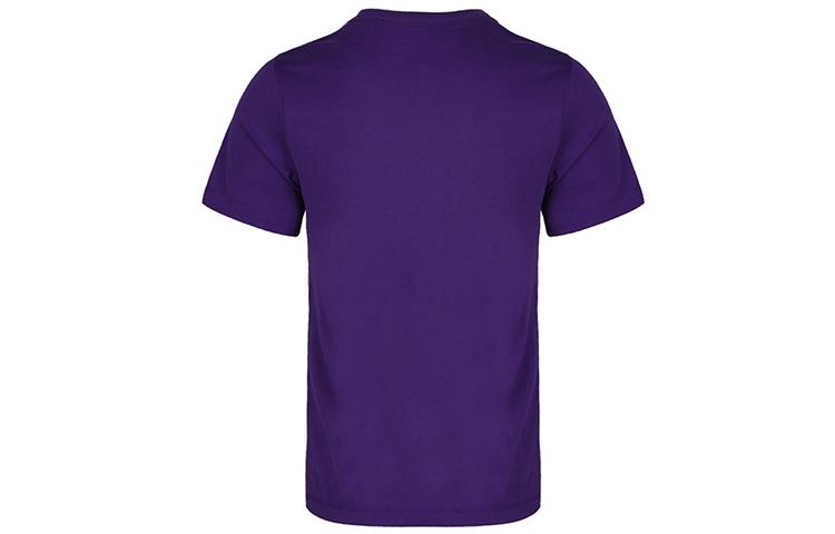 Nike T Shirts Men's Purple Crew Neck Moderate Straight Fit AT0422-547