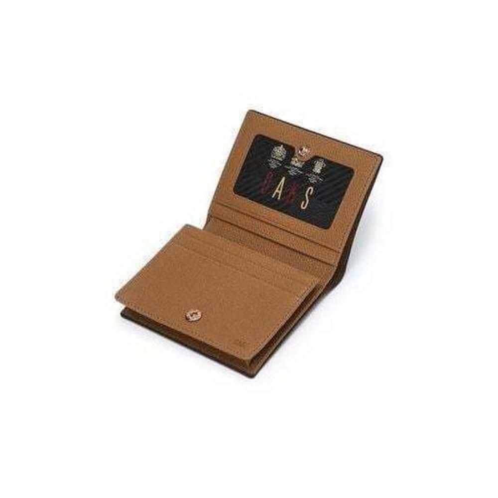 Daks Black Brown Color Combo Logo Business Card Wallet Dbho75701bk
