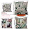 2D Floral Embroidered Pattern Pillow Covers For Home Pattern Cushion Cover Suitable For Sofa Bedroom Car Pillow Cover