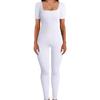 Tuta Slimming a Coste con Scollo Quadrato - Moda Donna Autunno/Inverno 2025