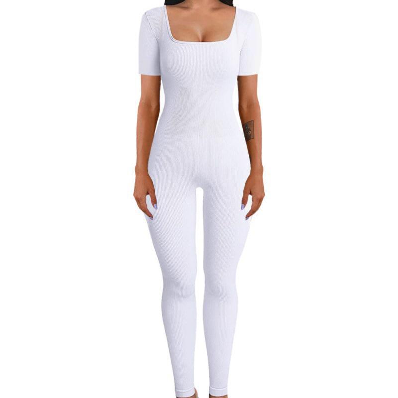 Tuta Slimming a Coste con Scollo Quadrato - Moda Donna Autunno/Inverno 2025