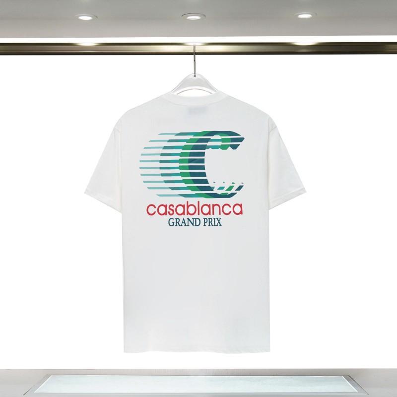 Casablanca 23 Frühling und Sommer Neuheit Fantasie Tor Sternenhimmel Schloss Casa Buchstaben Logo Kurzarm Partner T-Shirt