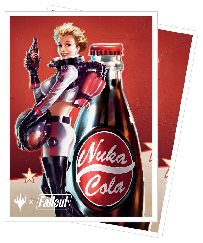 Ultra PRO Fallout 105ct Deck Protector Sleeves Nuka Cola Pinup Exclusive Protective Collectible Trading Card Game Artwork Sleeves Pack for The