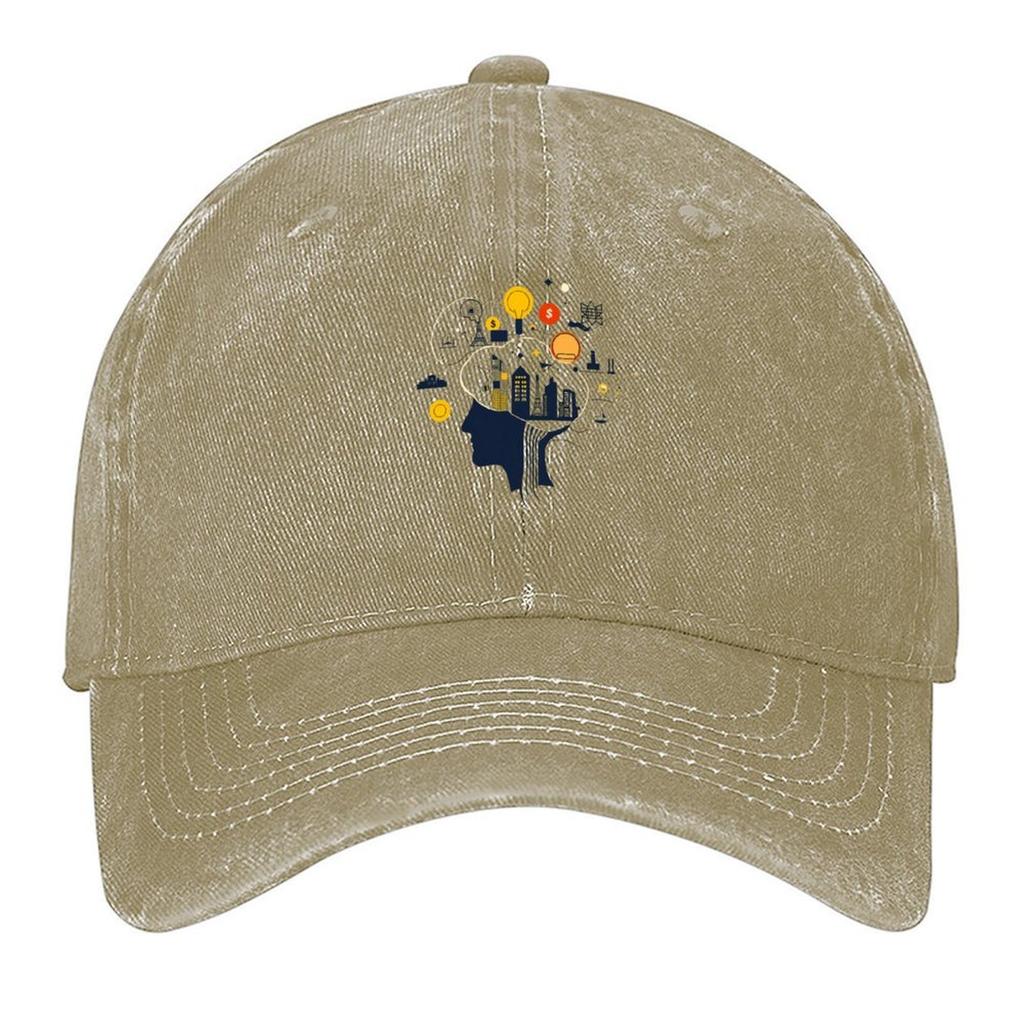 Innovative Mindscape of Ideas and Creativity Baseball Cap Beach Outing fun hats Sunscreen New Hat Caps For Men Women's