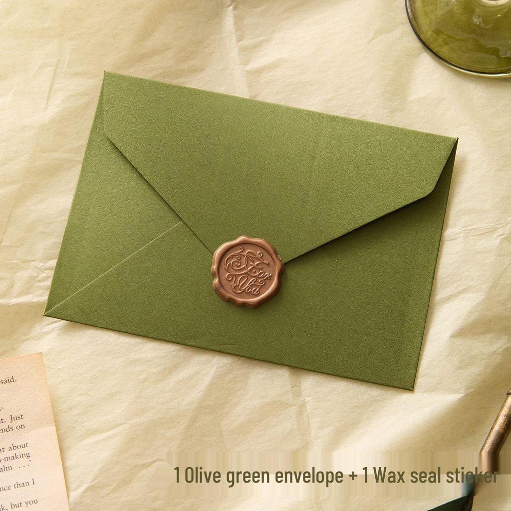 Avocado-Grüne Handgeschriebene Karte für Geburtstag, Valentinstag, Dankbarkeit und Neujahrswünsche