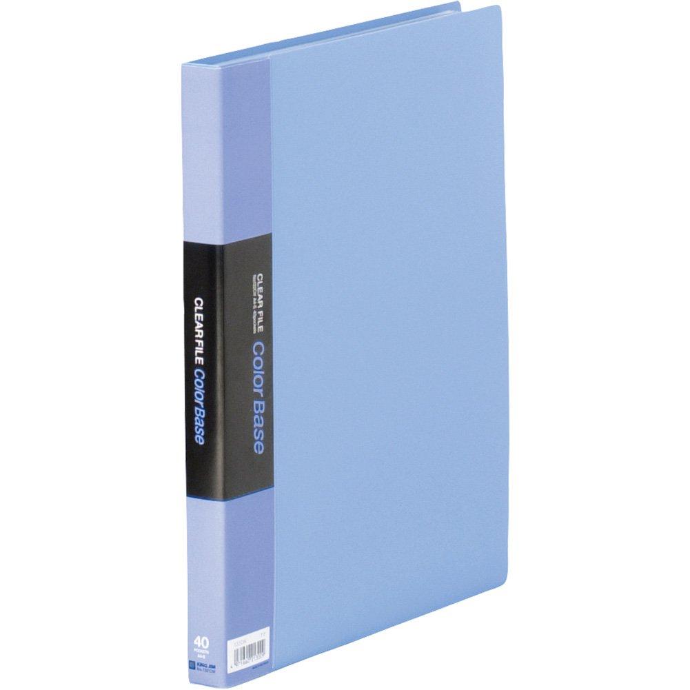 

King Jim Clear File Color Base 40 Pockets A4 Vertical Blue 132CW-B