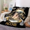 Customiz Name Personality Jul rapper Blanket Soft &Warm Sofa Office Bed Travel Lunch Break Blanket, Gift Suitable All Seasons