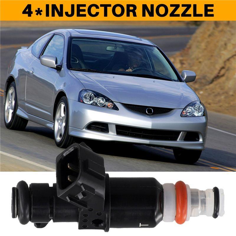 4PCS 16450-RBB-003 New Fuel Injector Nozzle For HONDA CIVIC Si RSX TYPE-S CSX 2.0L TSX 2.4L-AU62
