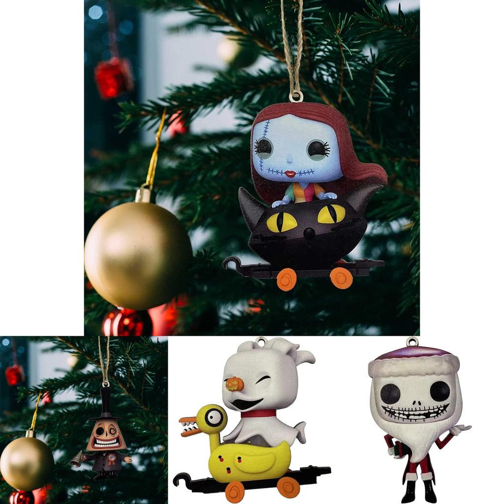 Unique The Nightmare Before Christmas Jack Sally Xmas Tree Pendant Halloween Decoration