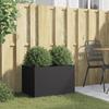 VidaXL Jardinière, Flower Box, Plant Pot, Flower Box, Raised Garden Planter for Patio Terrace, Black 841595