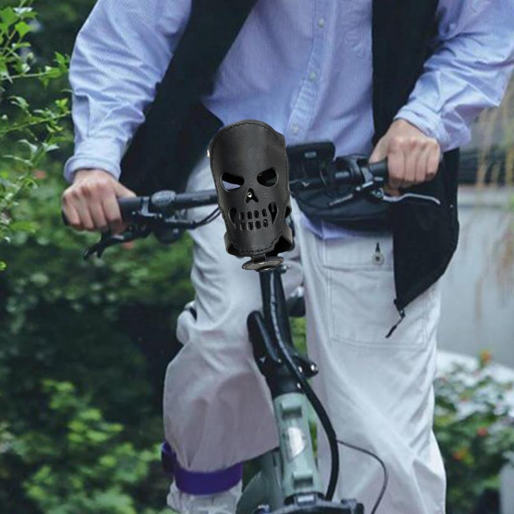 Motociklo puodelio laikiklis PU odos gėrimų laikiklis puodelio laikiklis motociklo puodelio laikiklis kaukolė