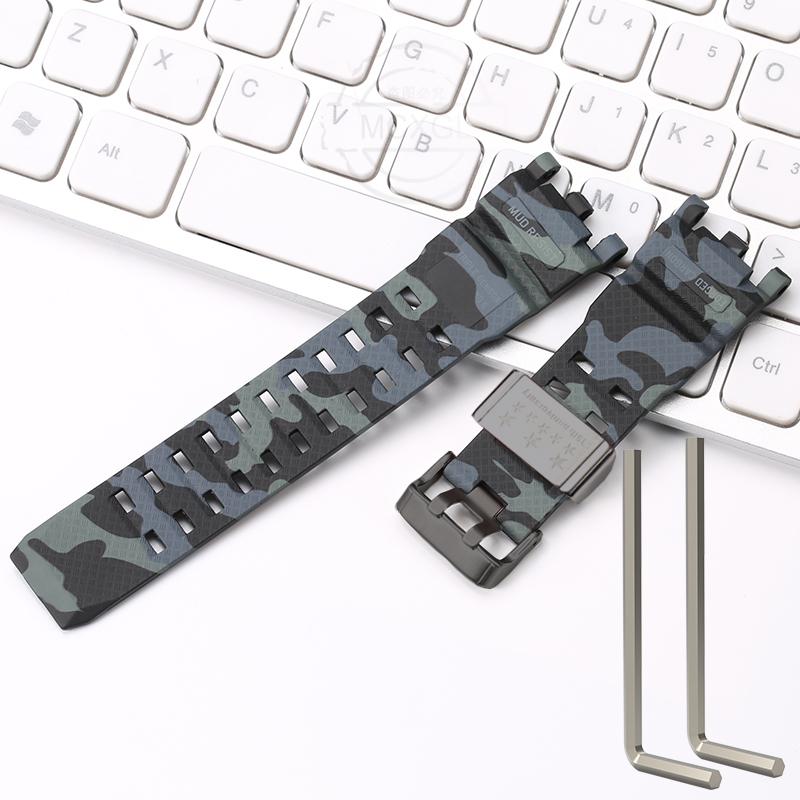 Resin Strap Suitable For Casio GWG-2000 GWG-2040 Men's TPU Sports Waterproof Watch Accessories Wristband Bracelet