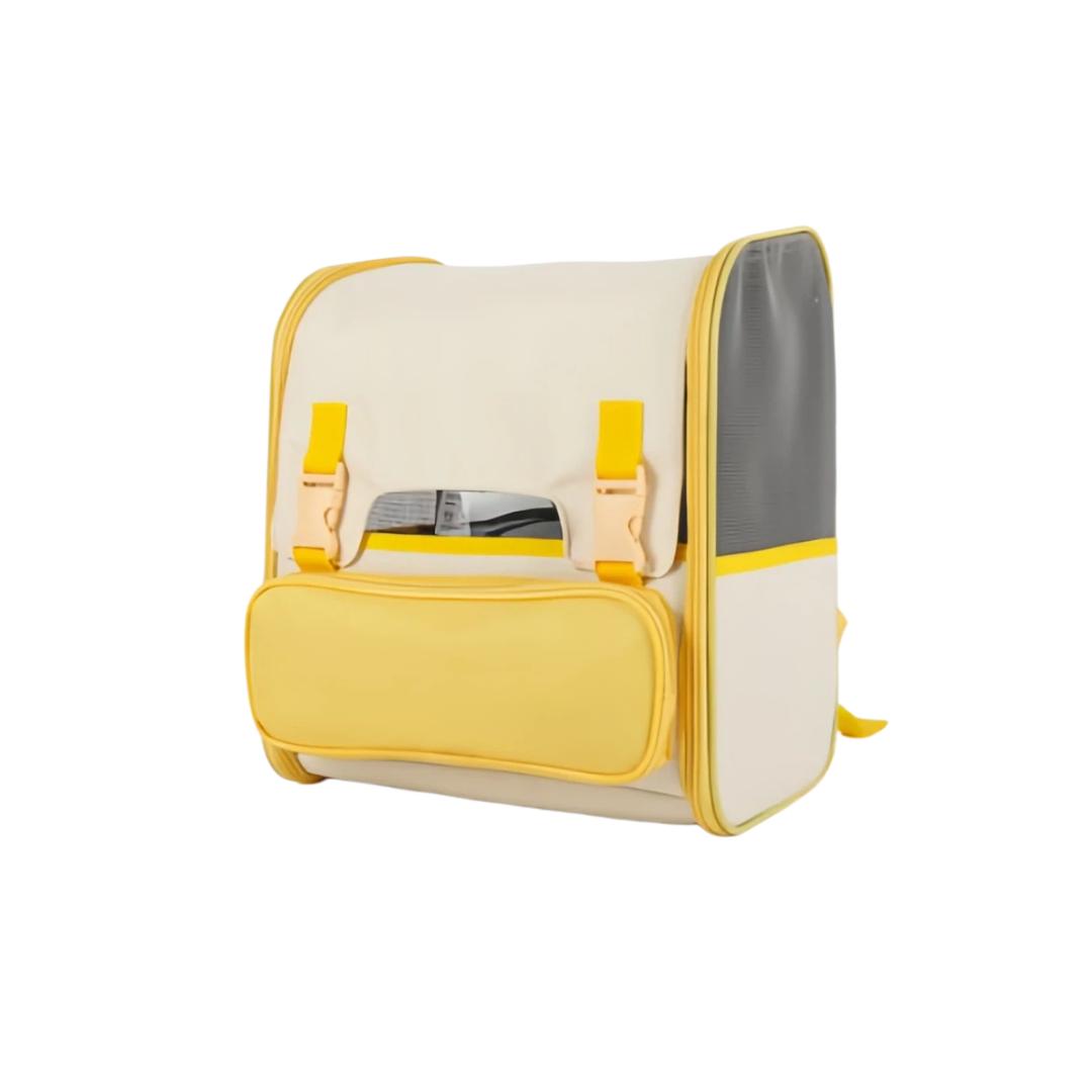 

LOVE YOU PET Cat Carrier, Portable Bag, Large Breathable High Capacity Handheld Pet Bag for Cats And Small Dogs, Yellow, for 6kg Cats жовтий