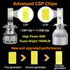 2Pcs H1 H4 HB2 9003 H7 Led Auto Lampen 60W H8 H11 Scheinwerfer Hohe Abblendlicht Lampen 10000LM 9012 Hir2 HB3 9005 HB4 9006 Auto Lichter Für Auto Scheinwerfer 6000K