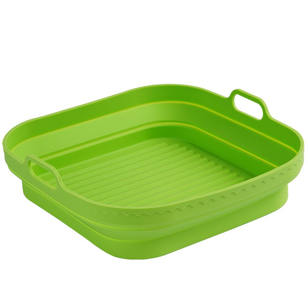 Foldable Silicone Air-Fryer Basket High Temperature Resistance Air-Fryer Pan Kitchen Supplies