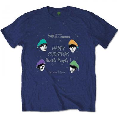 The Beatles Unisex-Erwachsene „Happy Christmas“-Baumwoll-T-Shirt