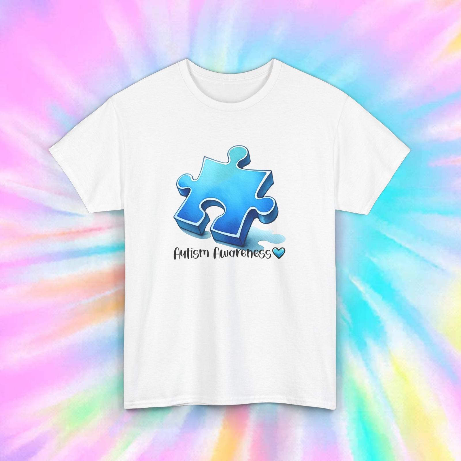 Autism Awareness Blue Puzzle Piece Shirt Support Autism Acceptance Graphic Tee M