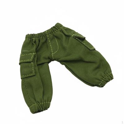OB11 Doll Cargo Pants Side Pockets 1/12 BJD Trousers Elastic Waist Miniature Pocket for