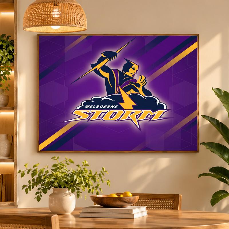 5D Diamond Painting Melbourne Storm DIY Full Drill Diamond Art Kit Home Decoration