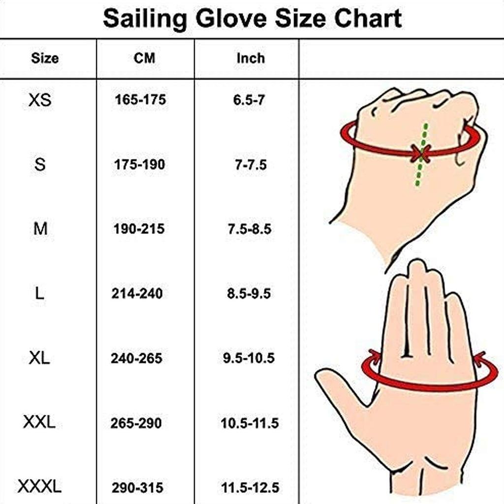 MRX Sailing Gloves for Men and Women Canoeing Paddle Gloves Short Finger Paddling Gear - Fishing, Kayaking, Boating, Waterskiing, -