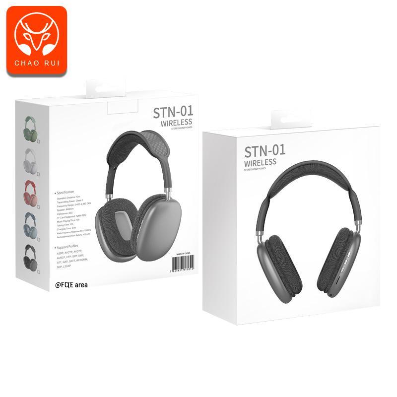Cross-border P9 Bluetooth Over-Ear Headphones: Wireless, Sports-Ready, Ultra-Long Battery Life, Universal Fit with Card Slot.