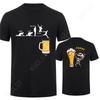 Fashion Skeleton Enjoying FRIDAY Beer Day Tees Back Print Men's T-Shirt Finally Friday for Drink Lover Male Oversized Clothing