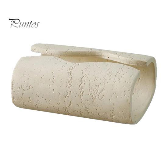 Soft Furnishing Ornament Sandstone Style Tissue Box Cover, Decorative Napkin Holder, Minimalist Travertine Cover Paper Towel Dispenser for Bathroom
