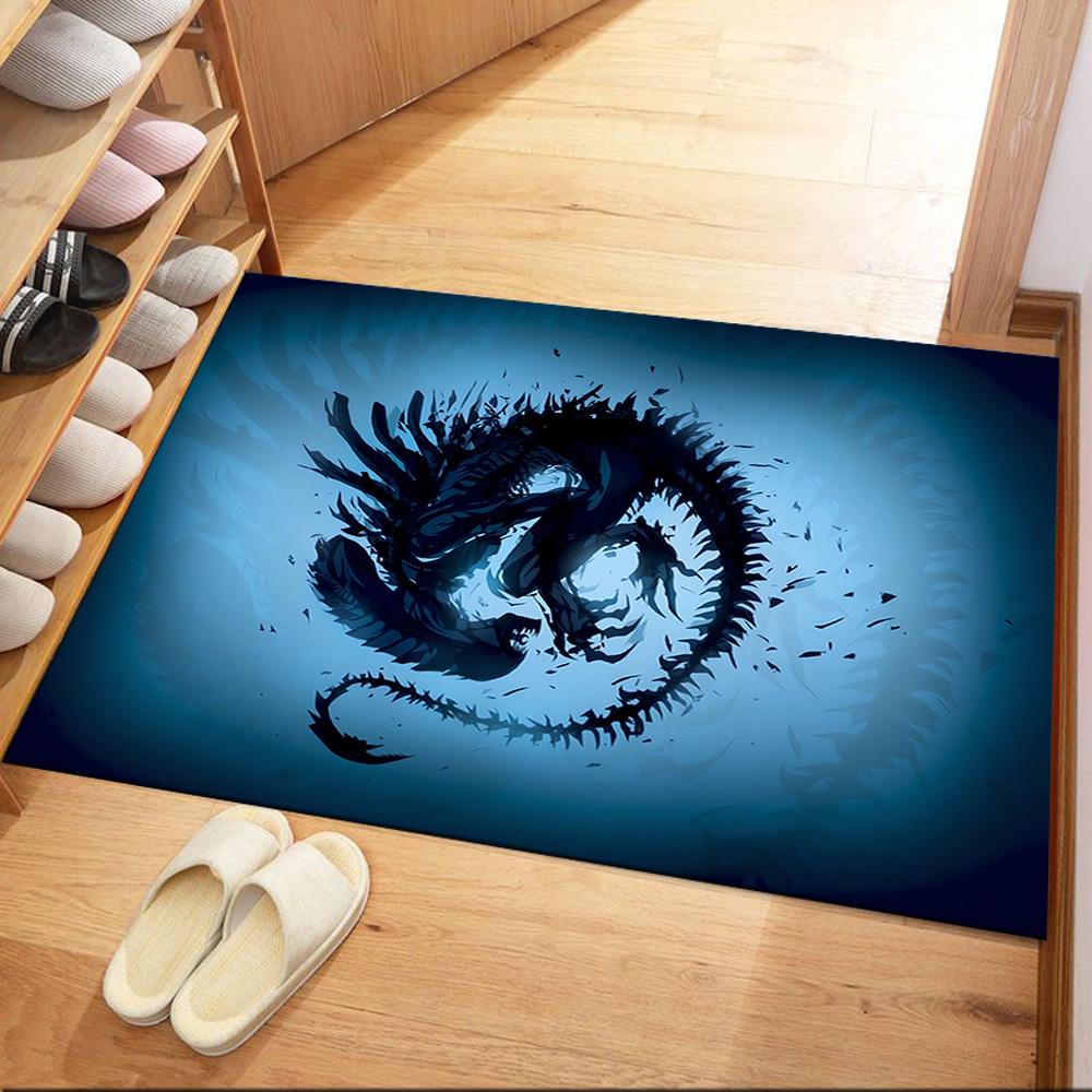 Alien In Ornate Frame Floor Mats for Living Room, Bedroom and Room Decoration Are Suitable for Gifts.