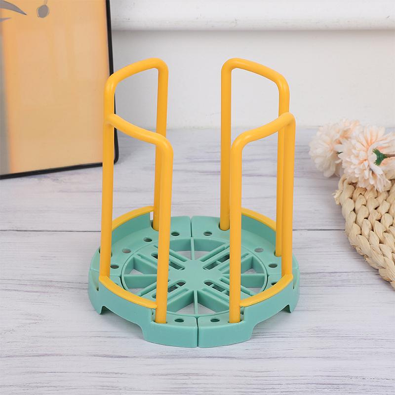 Portable Retractable Bowl Holder Drain Removable Cabinet Dishes Storage Rack Water Cup Kitchen Organizer